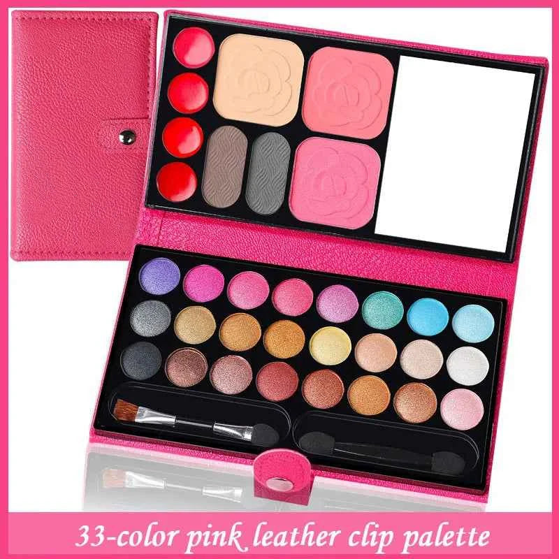 Beginner Full Makeup 33 Colors Eyeshadow Palette Set Makeup Student Children's Day Stage Makeup Cosmetics Palette Blush Powder