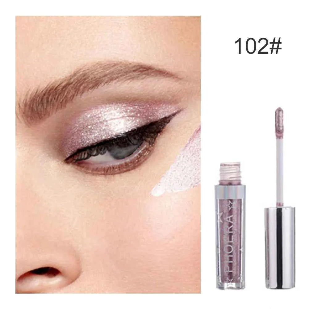 16 Colors Diamond Eyeshadow Liquid Glitter Eye Shadow Pearly Shimmer Eyeshadow Lasting Waterproof Eye Makeup Korean Cosmetics