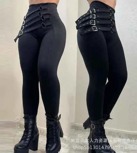 Pantalon Femme Taille Haute Élégant