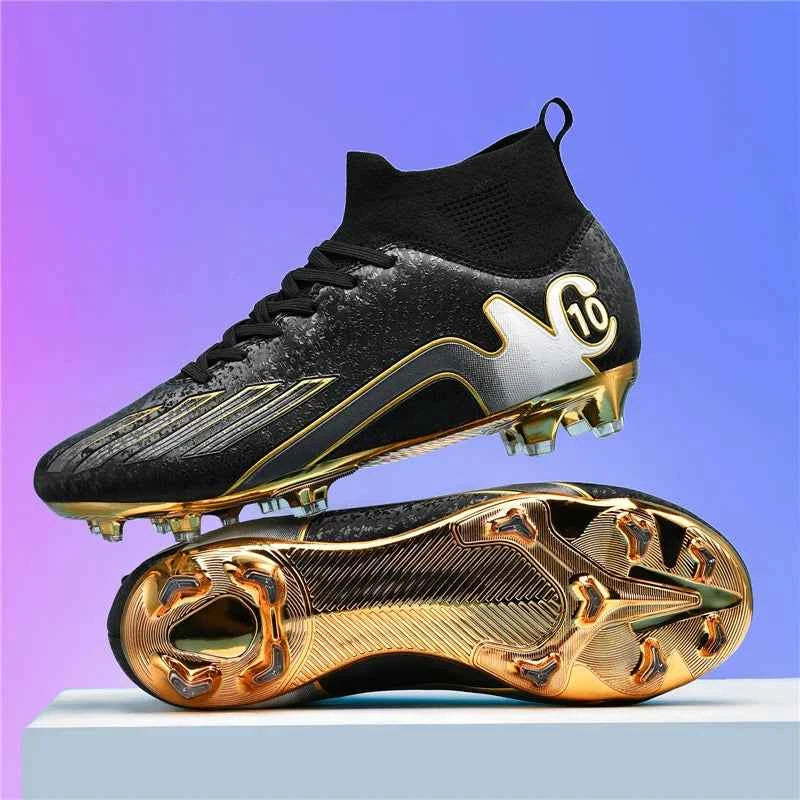 2024 Men's Soccer Shoes Large Size Ultralight Football Boots Boys Sneakers Non-Slip AG/TF Soccer Cleats Ankle Boots Unisex