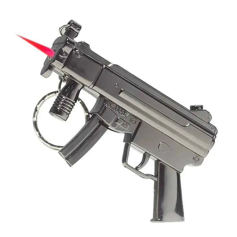 Pistol Style Lighters with 3 Cigarette Case, Jet Turb Lighter, Gas Lighter, Windproof Cigar Lighter, Gadgets for Men, 10PCs