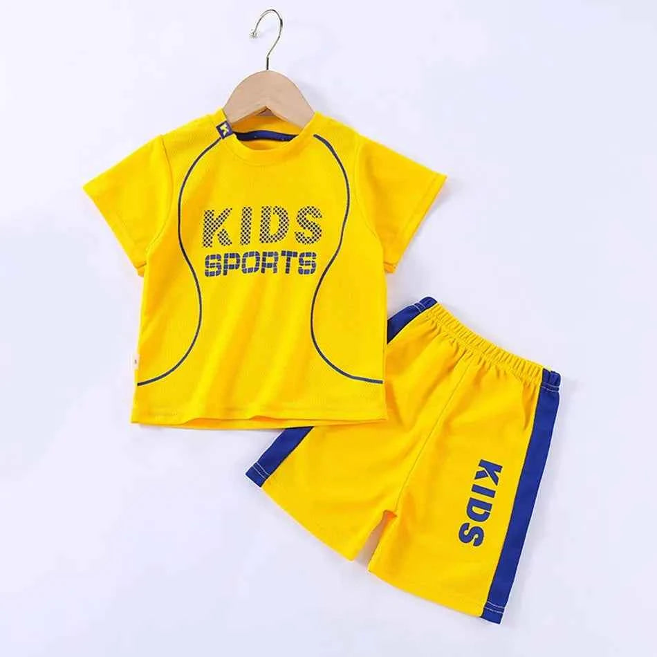 Children Summer Short Sleeve Football Basketball Suit Clothing Set Boy Girl Jersey Quick Drying Breathable Kids Sports Wear