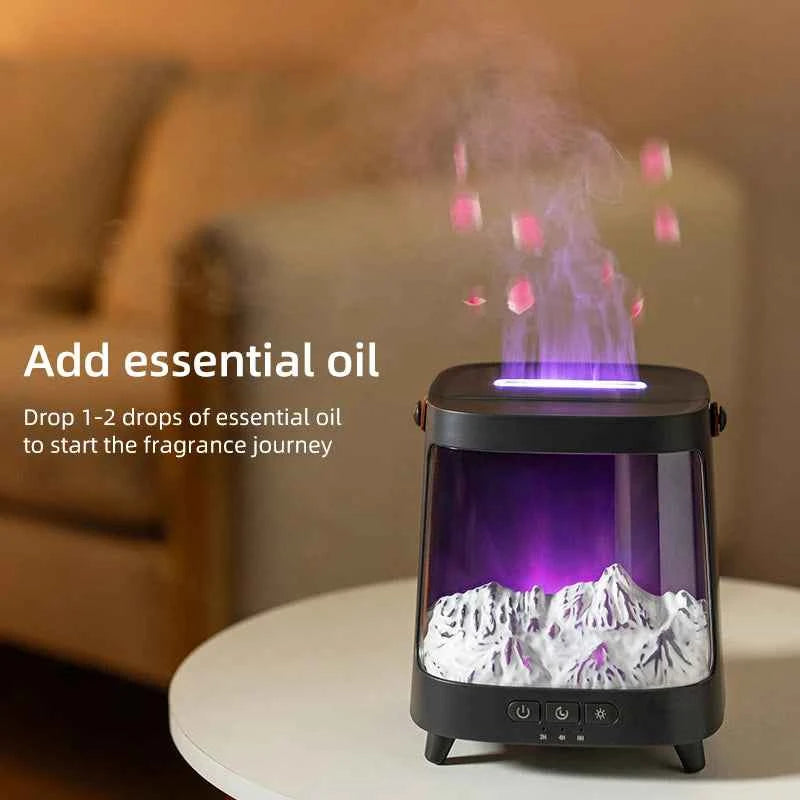 Aurora Aromatherapy Machine  200ml Diffuser with Colorful  Lamp USB Ultrasonic Aromatherapy Air Humidifier Fragrance Diffu