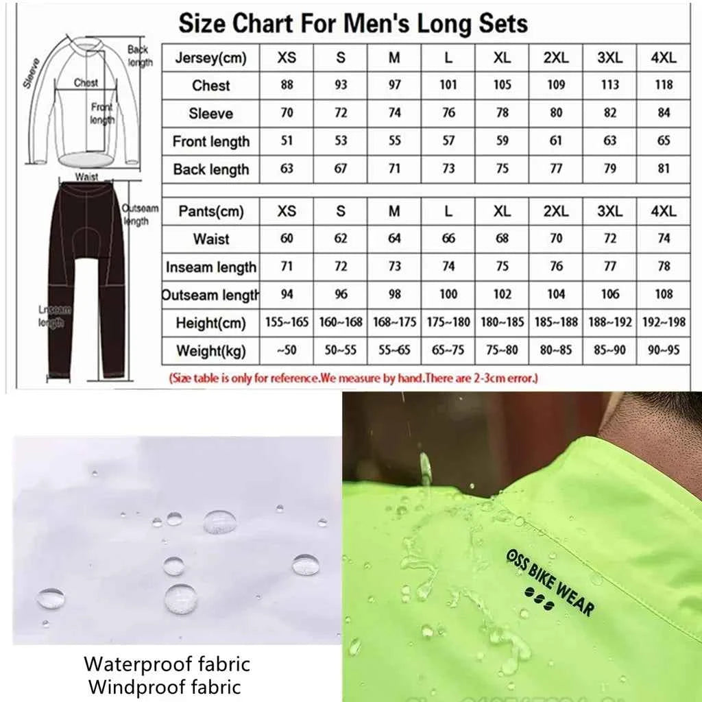 Candidates riding long -sleeved windproof and rainproof shirt men's jacket bike mtb uci jersey Sport Top cycling windproof vest