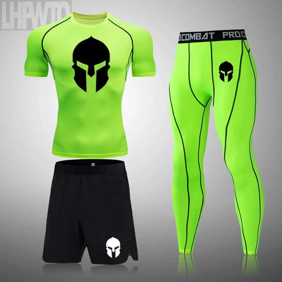 New Rashguard Men's Sports Running T Shirt Men's Spartan Gym Fitness MMA Training Shirts Sportswear Top Soccer Jerseys