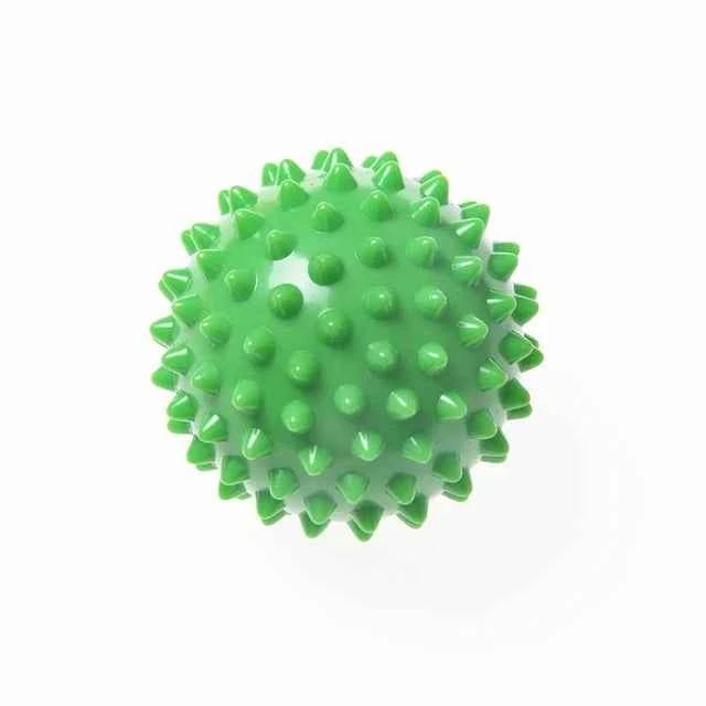 PVC 7.5cm Spiked Yoga Ball Sports Massage Ball Foot Massage Ball Spiny Grip Ball Gym Fascia Ball Relaxation Decompression Tool
