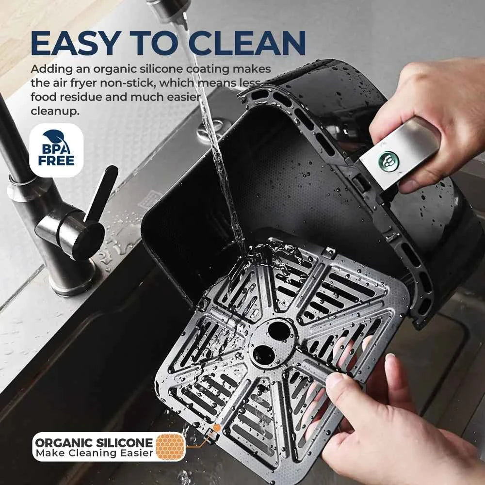 5L Air Fryer, Electric Hot fryer Oven Oilless Cooker with Touch Control & Nonstick Basket & Visible Window, Family Size