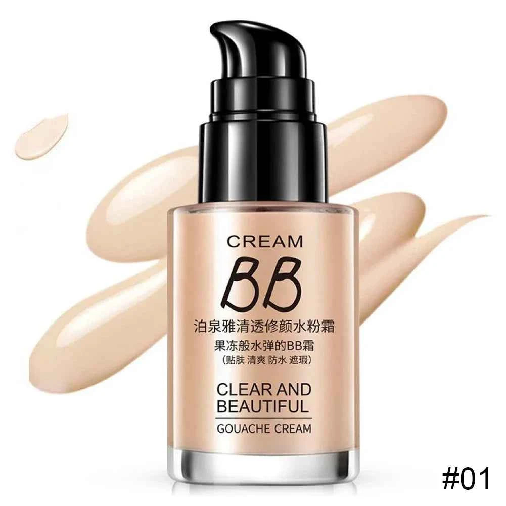 BIOAQUA Face Base Liquid Foundation Makeup Concealer Waterproof Brighten Whitening Long Lasting BB Cream Cosmetics