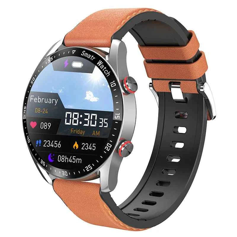 2024 New Bluetooth Call Smart Watch Men Waterproof Sport Fitness Tracker Weather Display Man Smartwatch Para Android IOS Watch