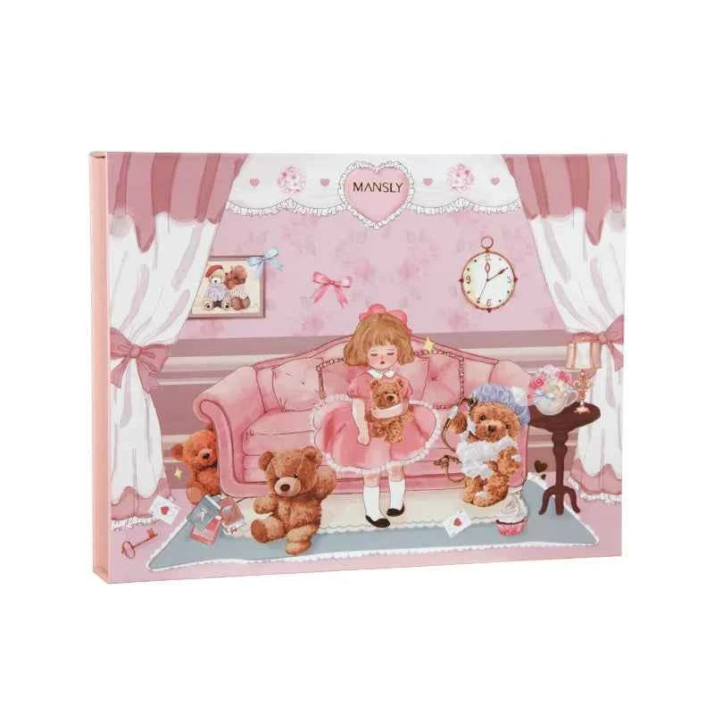 8Pcs/set Oriental Beauty Makeup Cosmetics Air Cushion Finishing Powder Face Powder Pearly Lustre Eye Shadow Valentines Gift