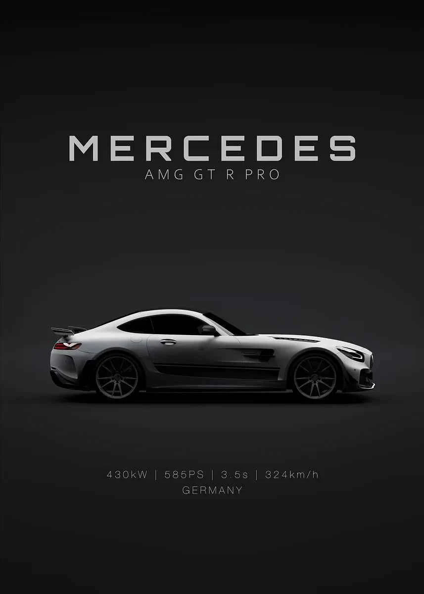Black Famous Car M-Mercedes-B-Benz-AMG GT G 63 E 350 Poster Print Canvas Painting Home Living Room Wall Art Garage Club Decor