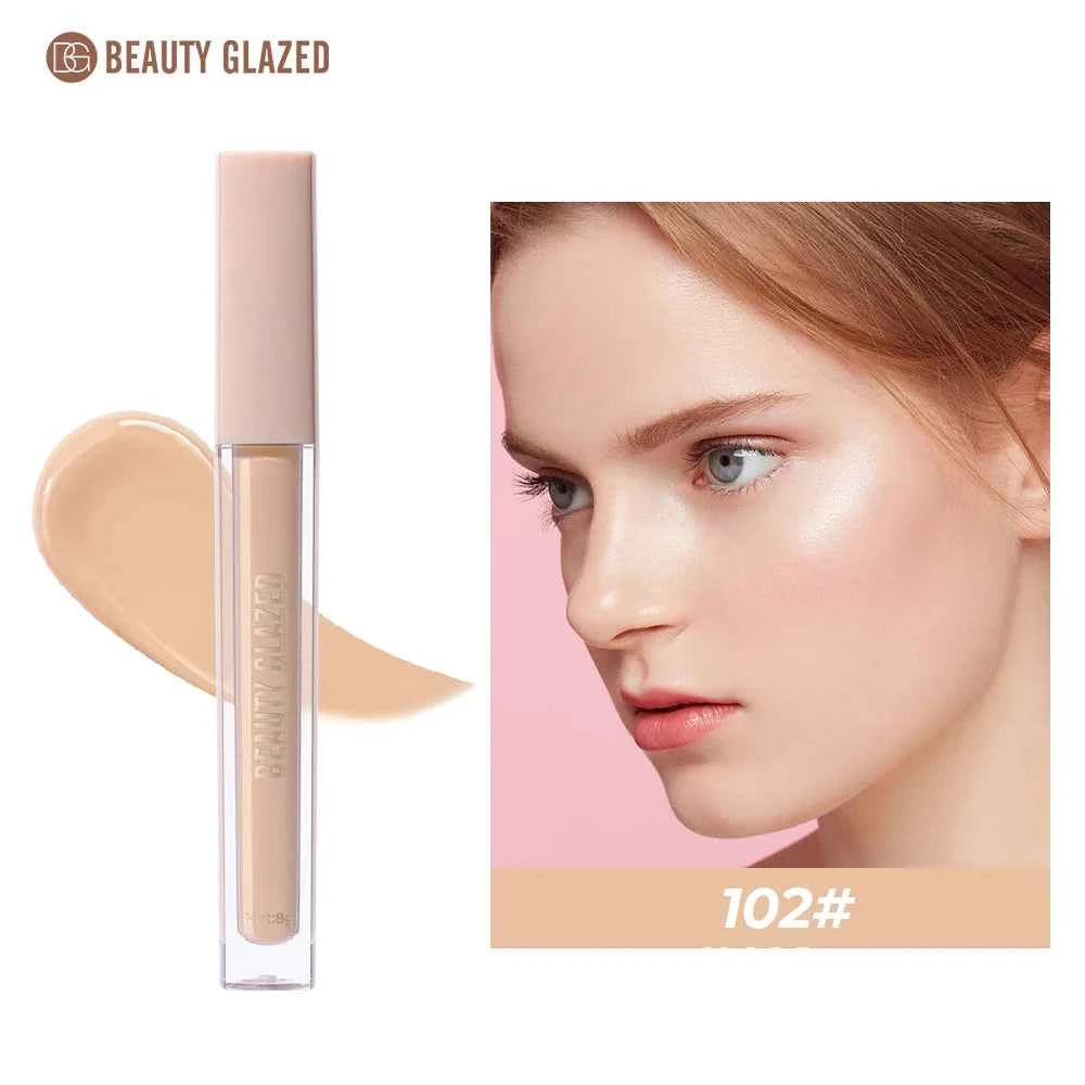 Beauty Glazed Renew Liquid Concealer,6 Colors Matte Flawless,Long-lasting Full Coverage,Waterproof for Face Makeup Cosmetics