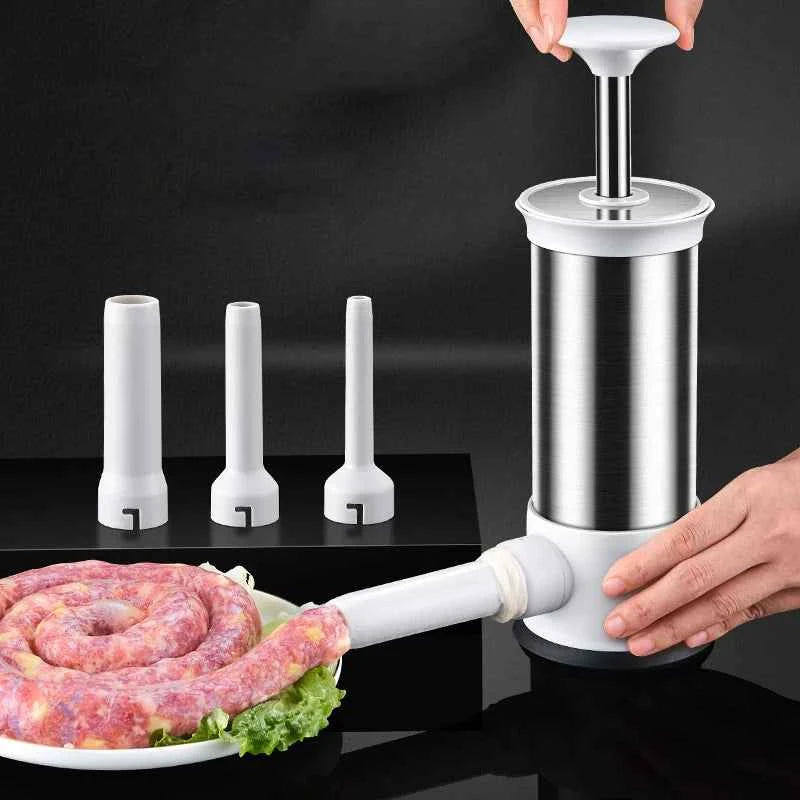 2 in 1 Sausage Maker Meatball Maker Sausage Stuffer Homemade Sausage Tools Dual Use Filler Kitchen Accessories Cooking Gadgets