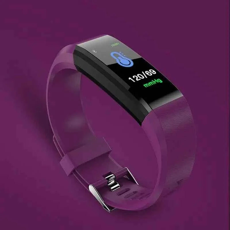 115plus Bluetooth 4.0 Intelligent Sports Bracelet Smartwatch for iOS Android Sport Fitness Tracker Kids Touch Wristband Watch