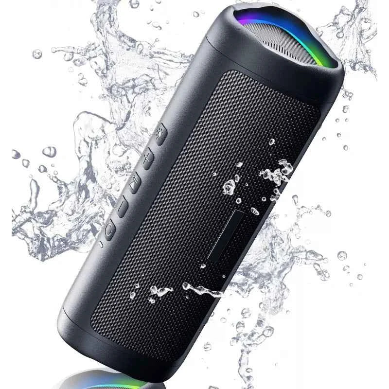 Bluetooth Speaker With HD Sound,Portable Wireless,IPX5 Waterproof,Colorful Lights PortableTWSWaterproof Bluetooth Speaker