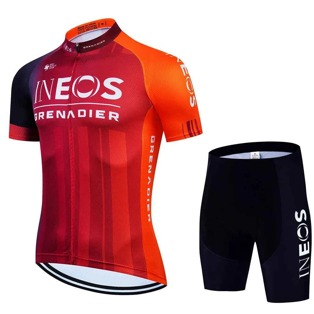 INEOS Cycling Outfit 2025 Jersey Men's Mtb Pants Man Maillot Cyclisme Sports Set Bike Clothing Shorts Bikes Equipment Jerseys