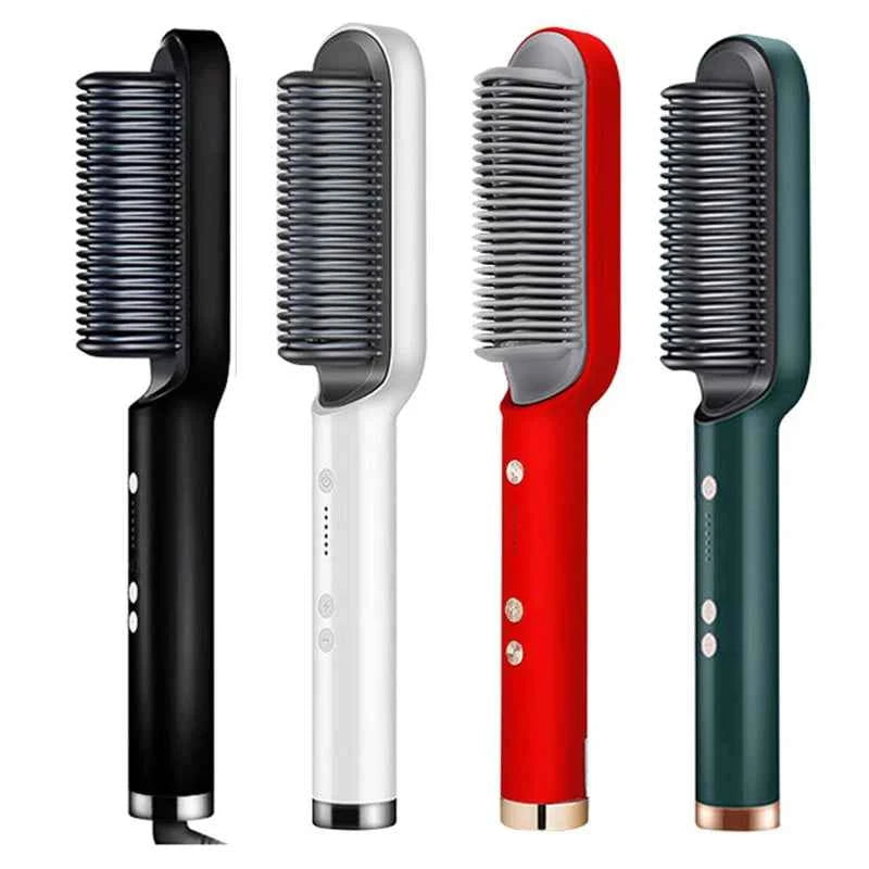 Brosse lissante électrique professionnelle avec chauffage rapide en céramique - Elegance_empire-shop