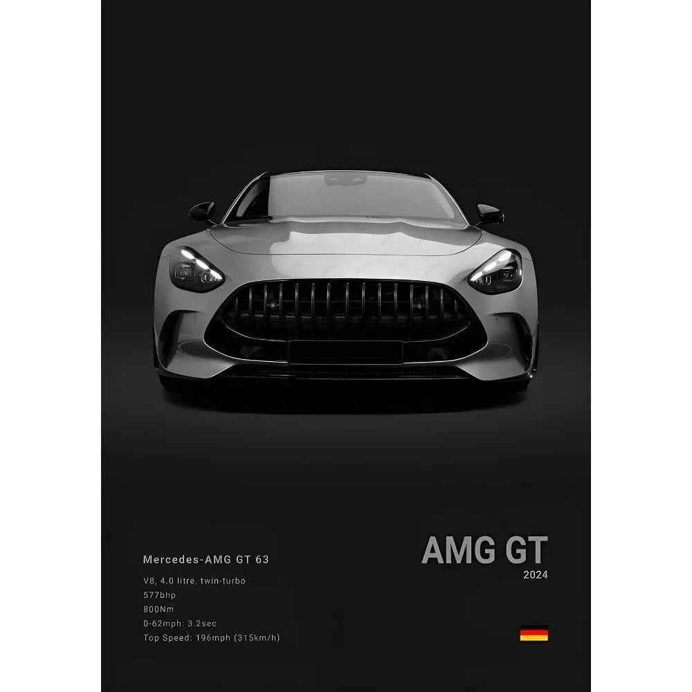 Cool M-MerCEdes-B-BeNZz-AMG GT G C63 300 500SL EVO A45 SLS R Poster Home Living Room Wall Art Garage Room Decor