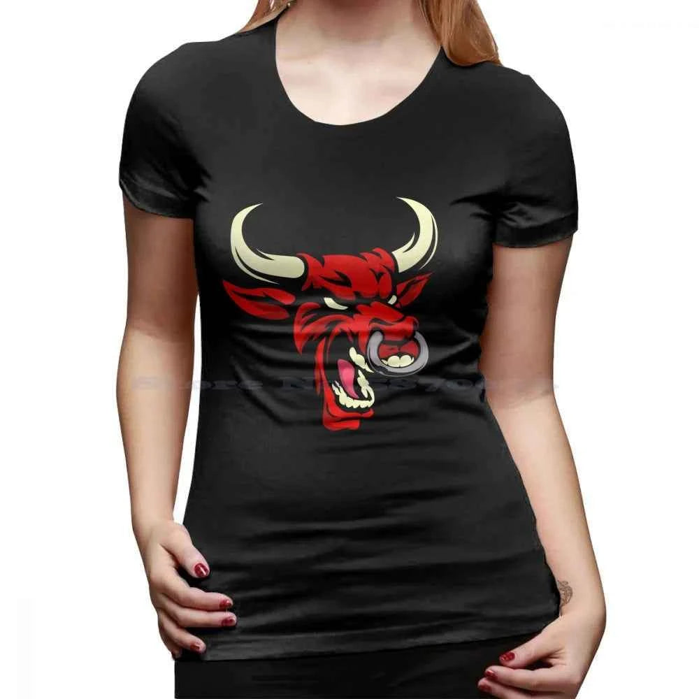 Red-Bull 100% Pure Cotton Hoodie Tshirt Fierce Bull Trendy Modern Red Color Red Colour Bull Strong Strength Ferocious Vector