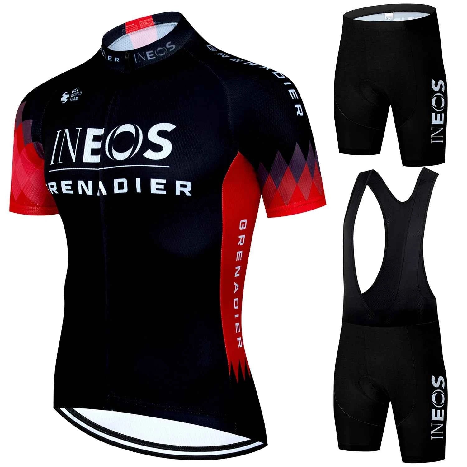 INEOS Cycling Outfit 2025 Jersey Men's Mtb Pants Man Maillot Cyclisme Sports Set Bike Clothing Shorts Bikes Equipment Jerseys