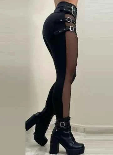 Pantalon Femme Taille Haute Élégant