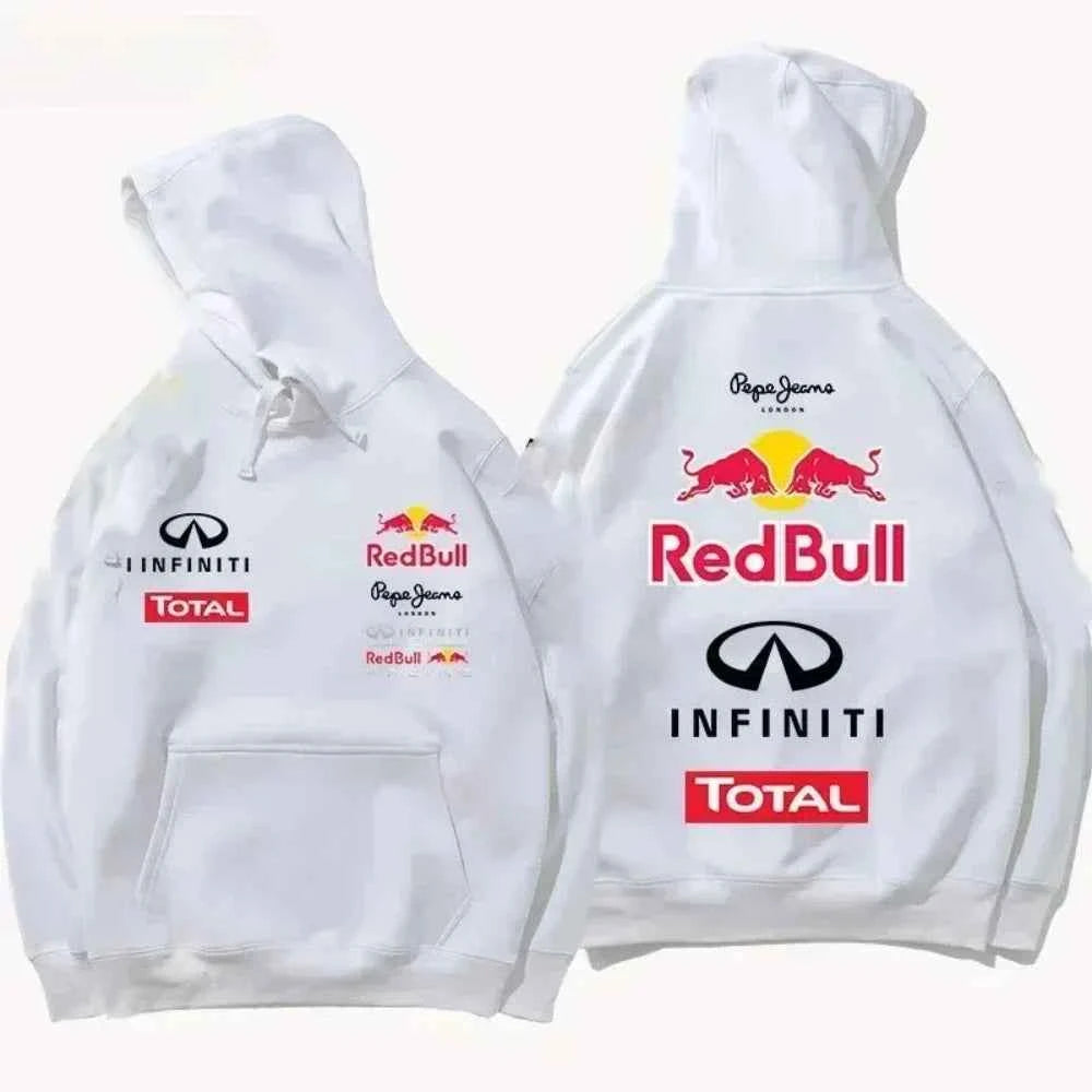Racing Team  Red Bull Hoodies Print Pullover Brand Hooded Designer Joggers Long Sleeve Sweatshirt Women Streetwear Tops Clothing