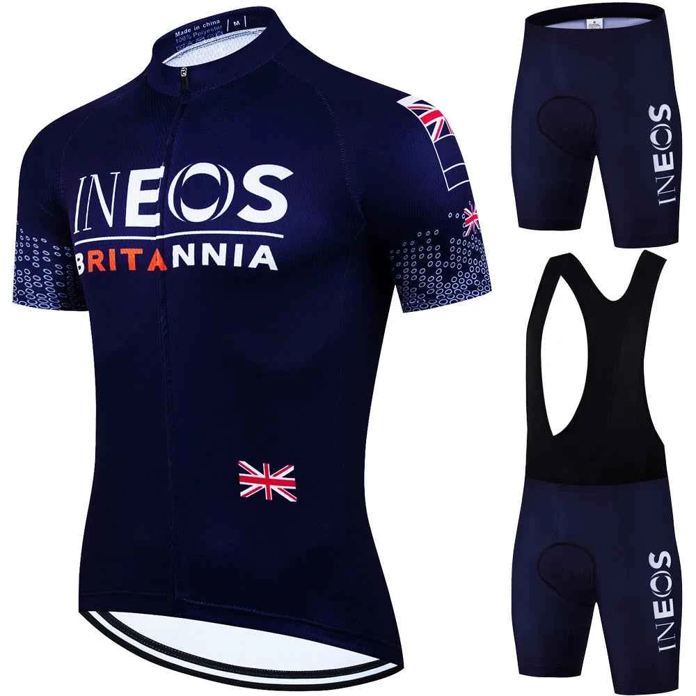 INEOS Cycling Outfit 2025 Jersey Men's Mtb Pants Man Maillot Cyclisme Sports Set Bike Clothing Shorts Bikes Equipment Jerseys
