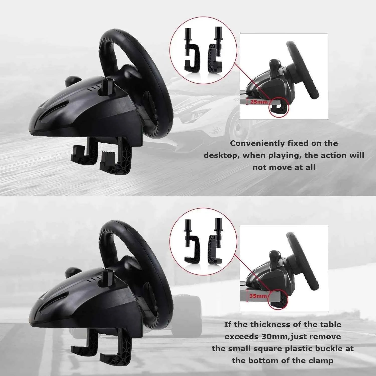 DOYO Gaming Racing Steering Wheel Volante for PC/PS3/Playstation 4/XBOX ONE/XBOX 360/Nintendo Switch/Android