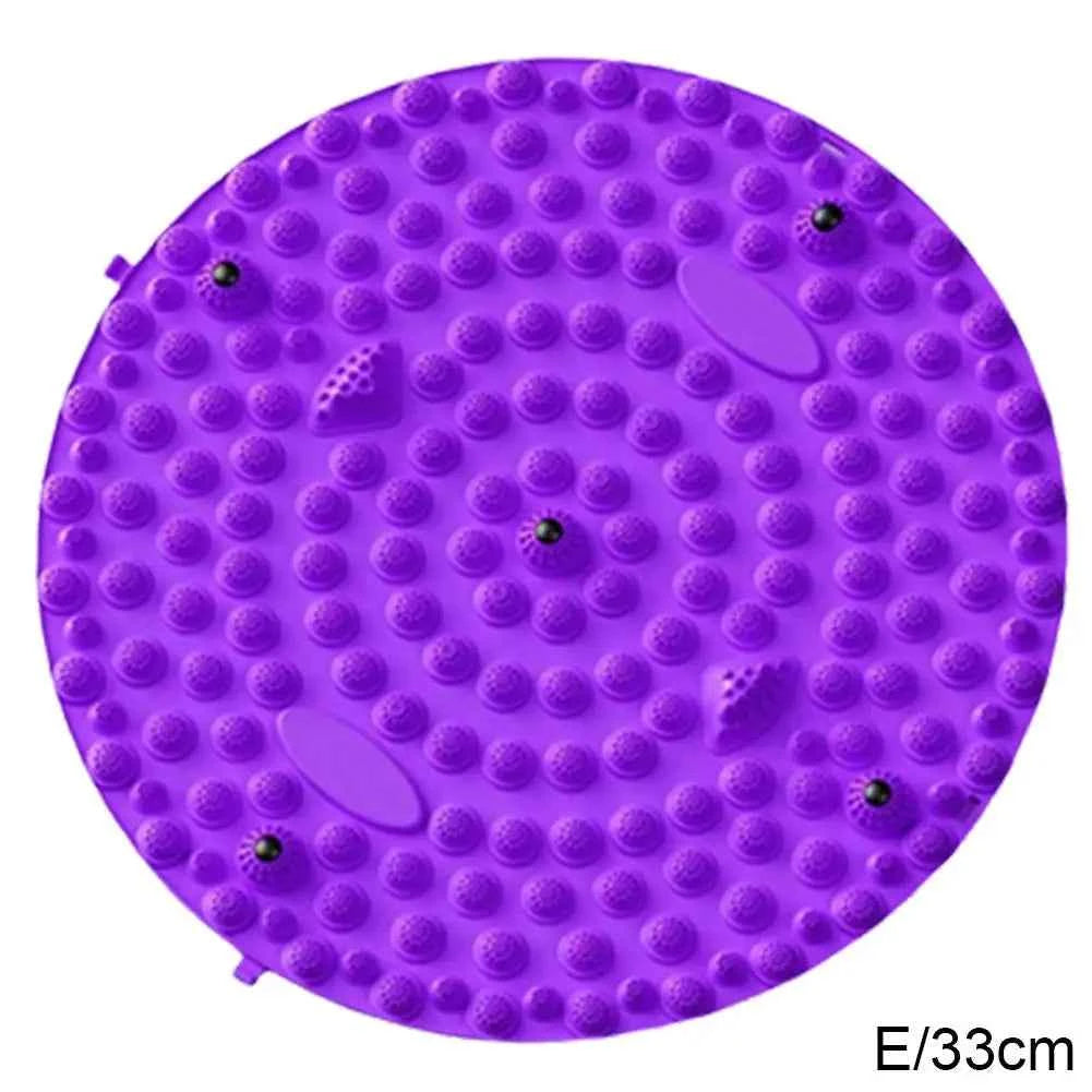 Foot Yoga Massage Acupressure Board Mat Muscle Relaxation Round Exercise Mat Fitness Foot Training Massage Acupressure Mat