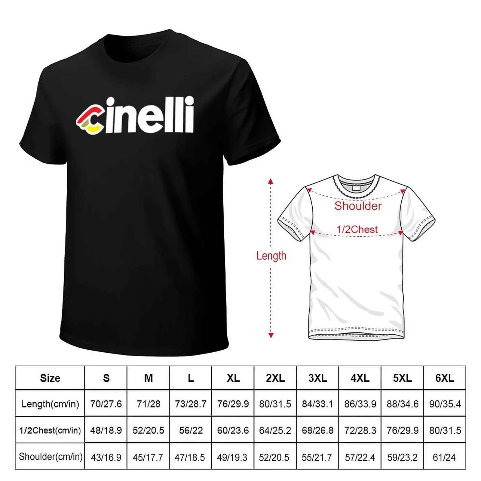 Cinelli Bikes Bicycle Logo T-Shirt vintage sublime basketball graphic tees plus size men clothing