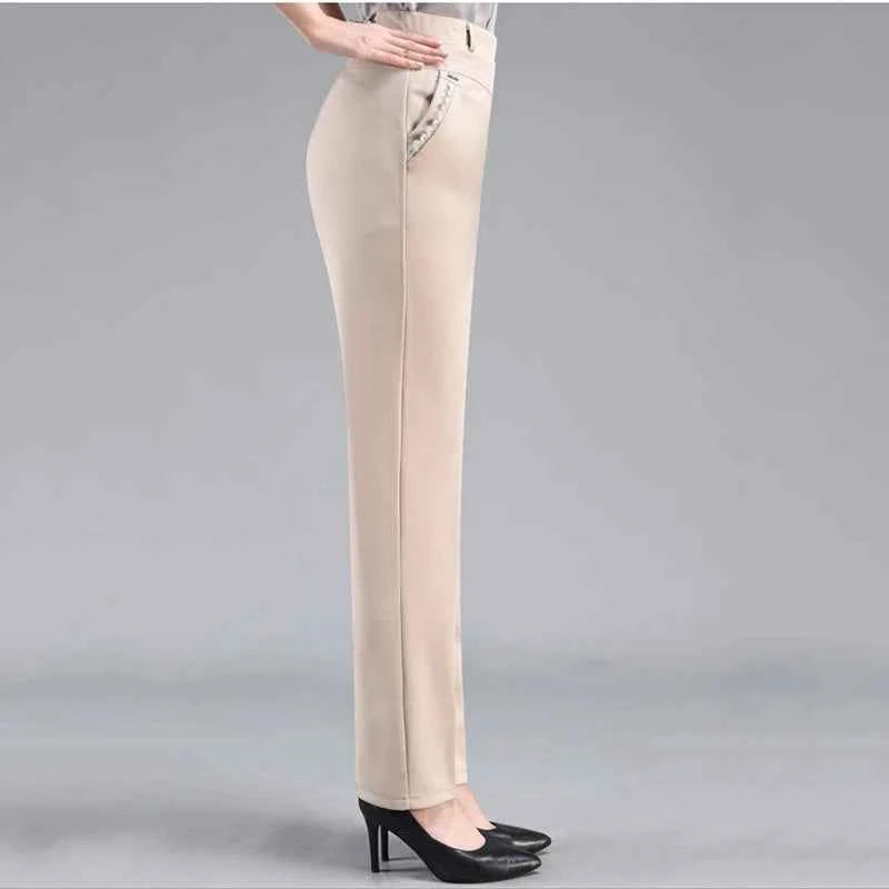 Pantalons d'Hiver Femme Élégants en Polaire