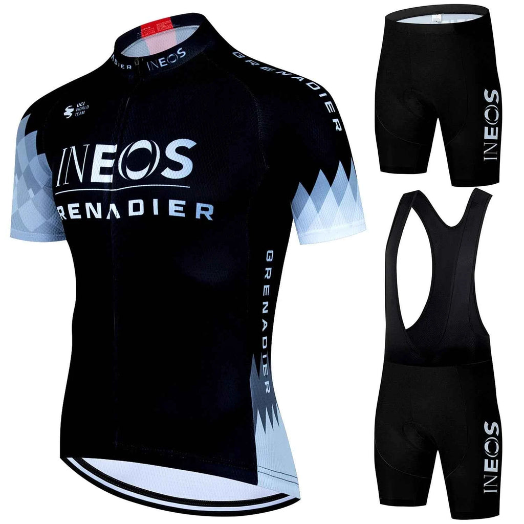 INEOS Cycling Outfit 2025 Jersey Men's Mtb Pants Man Maillot Cyclisme Sports Set Bike Clothing Shorts Bikes Equipment Jerseys