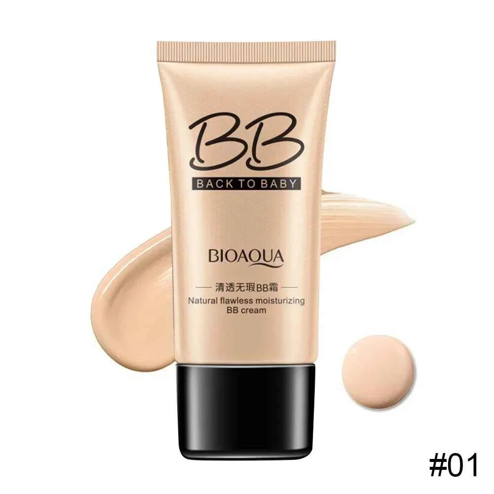 BIOAQUA Face Base Liquid Foundation Makeup Concealer Waterproof Brighten Whitening Long Lasting BB Cream Cosmetics