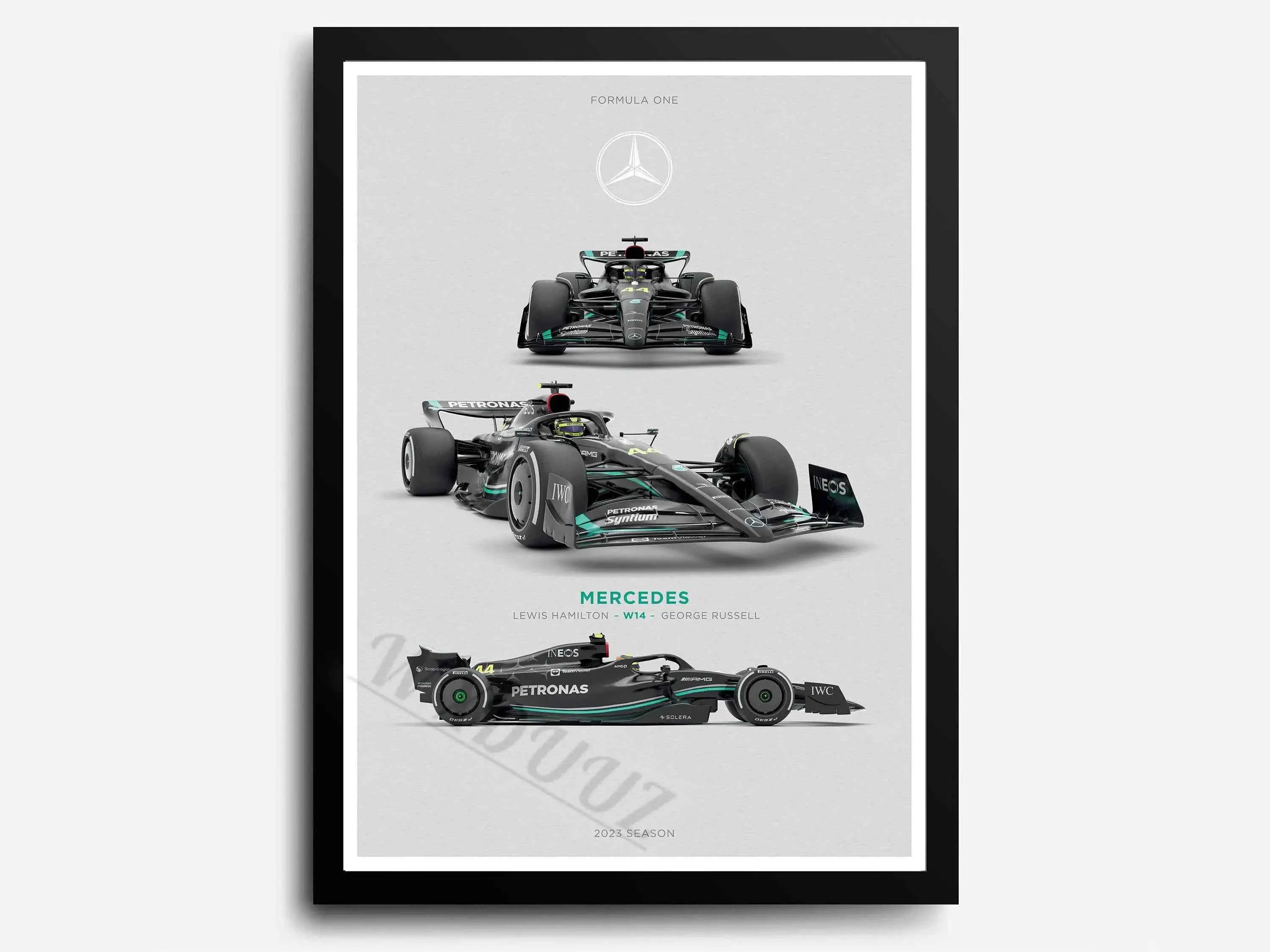 2023 Season Retro Formula 1 80S Car F1 Racing Team Print Posters Canvas Painting Wall Art Pictures For Living Room Home Decor