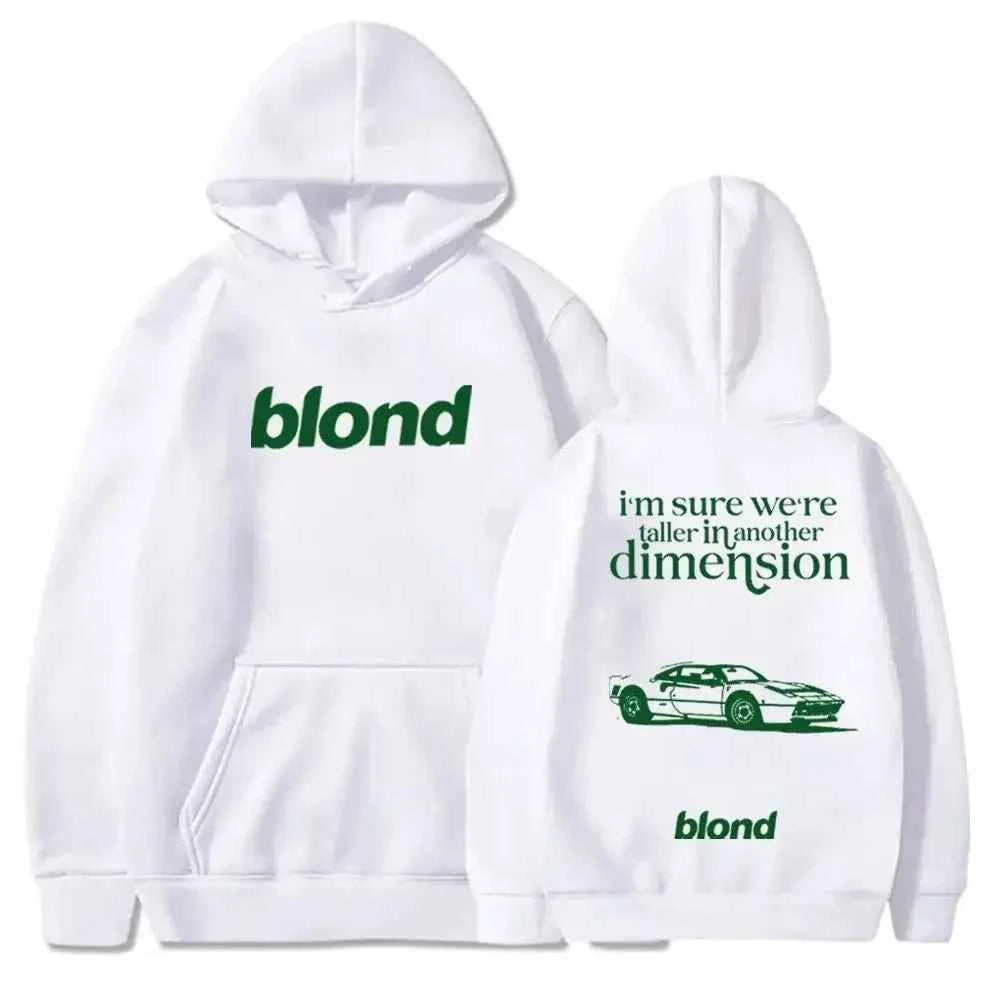 Frank Ocean Blonde Album Women Hoodie Frank Ocean White Ferrari Music Ladies Harajuku Long Sleeve Sweatshirt Unisex Hoodie