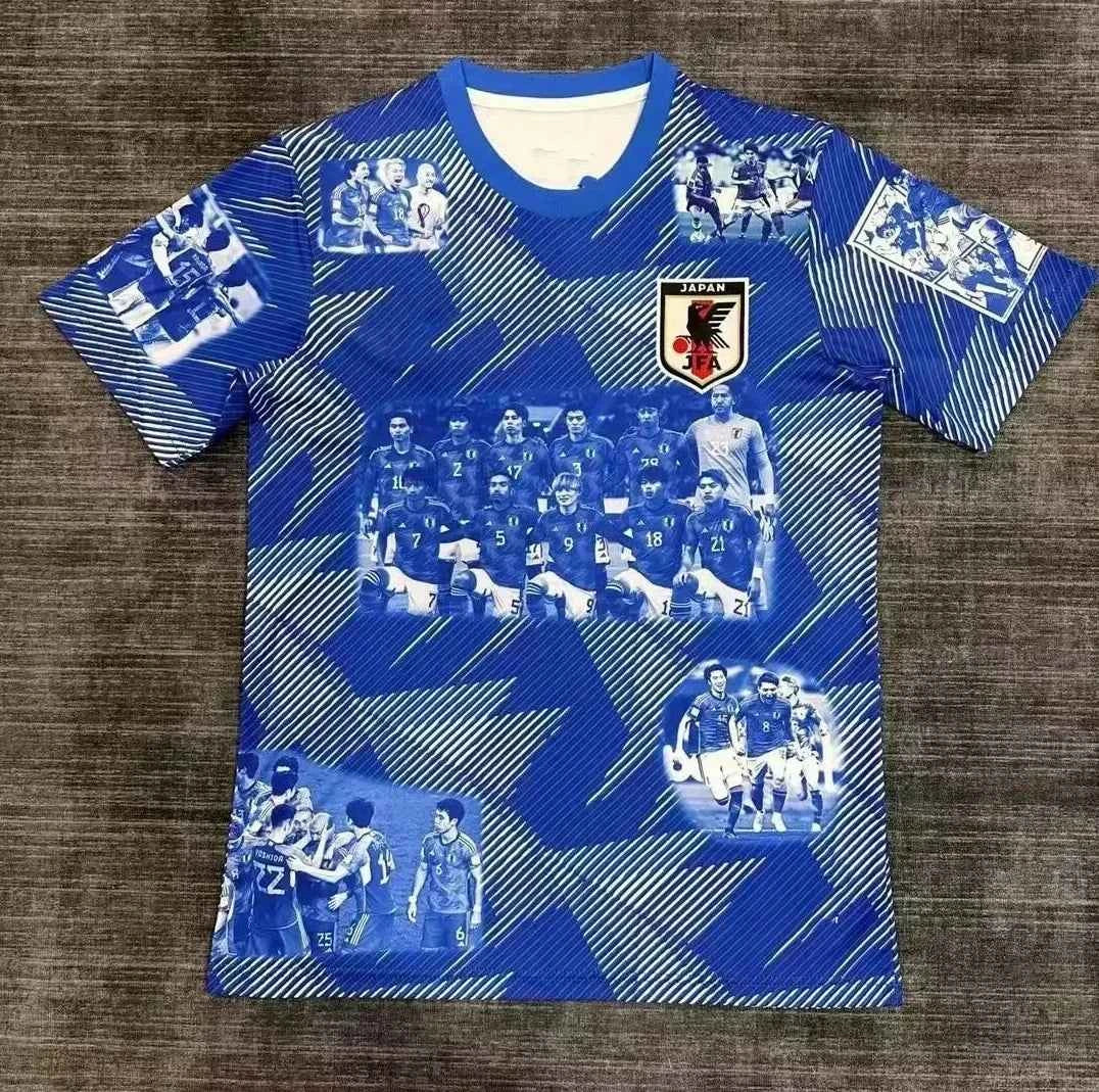 Japan National Team Football Jersey Sea Wave Jingle Cat Darth Vader Football T-shirt Men Clothing Women Tshirt Kids Tees Tops