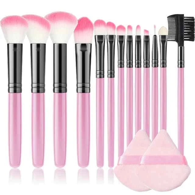 Professional 13PCS Makeup Brushes Set 2 Powder Puff Sponge for Cosmetics Foundation Blush Eyeshadow Blending Brush Beauty Tools