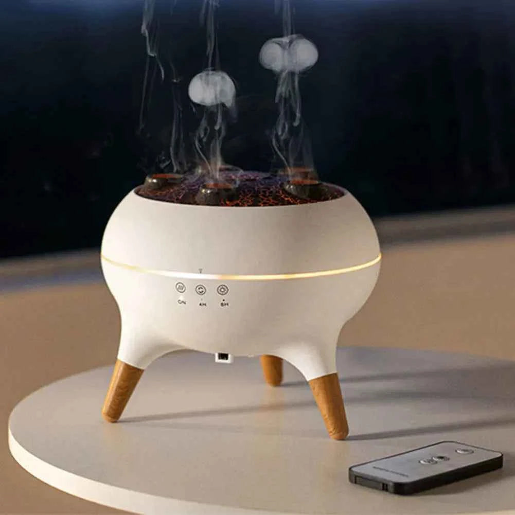 Dynamic Jellyfish Air Humidifier with Colorful Night Lights Cool Mist Humidifier Air Diffuser Humidifier for Home Bedroom Office