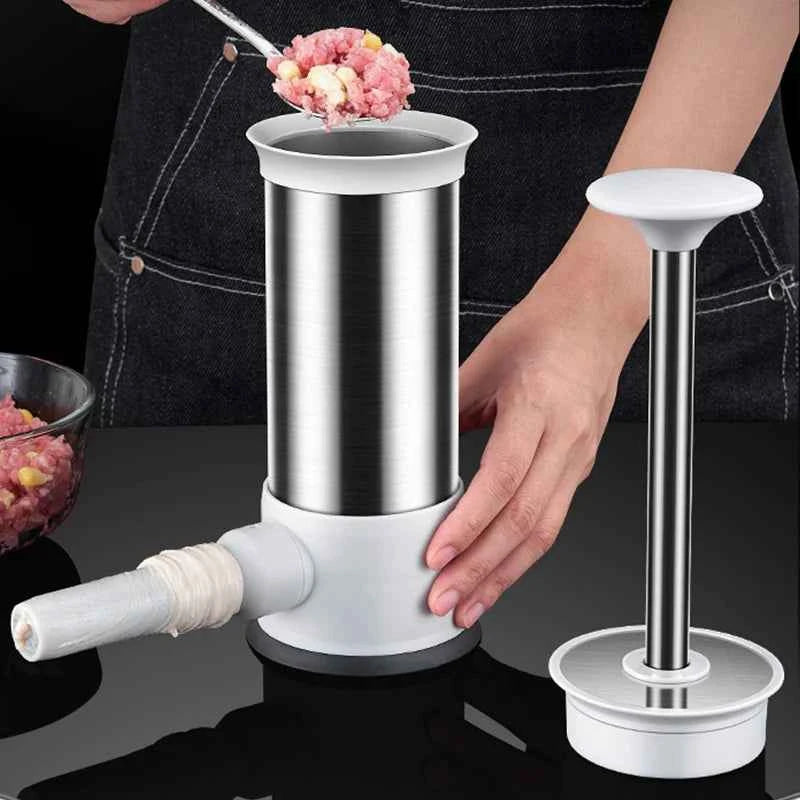2 in 1 Sausage Maker Meatball Maker Sausage Stuffer Homemade Sausage Tools Dual Use Filler Kitchen Accessories Cooking Gadgets