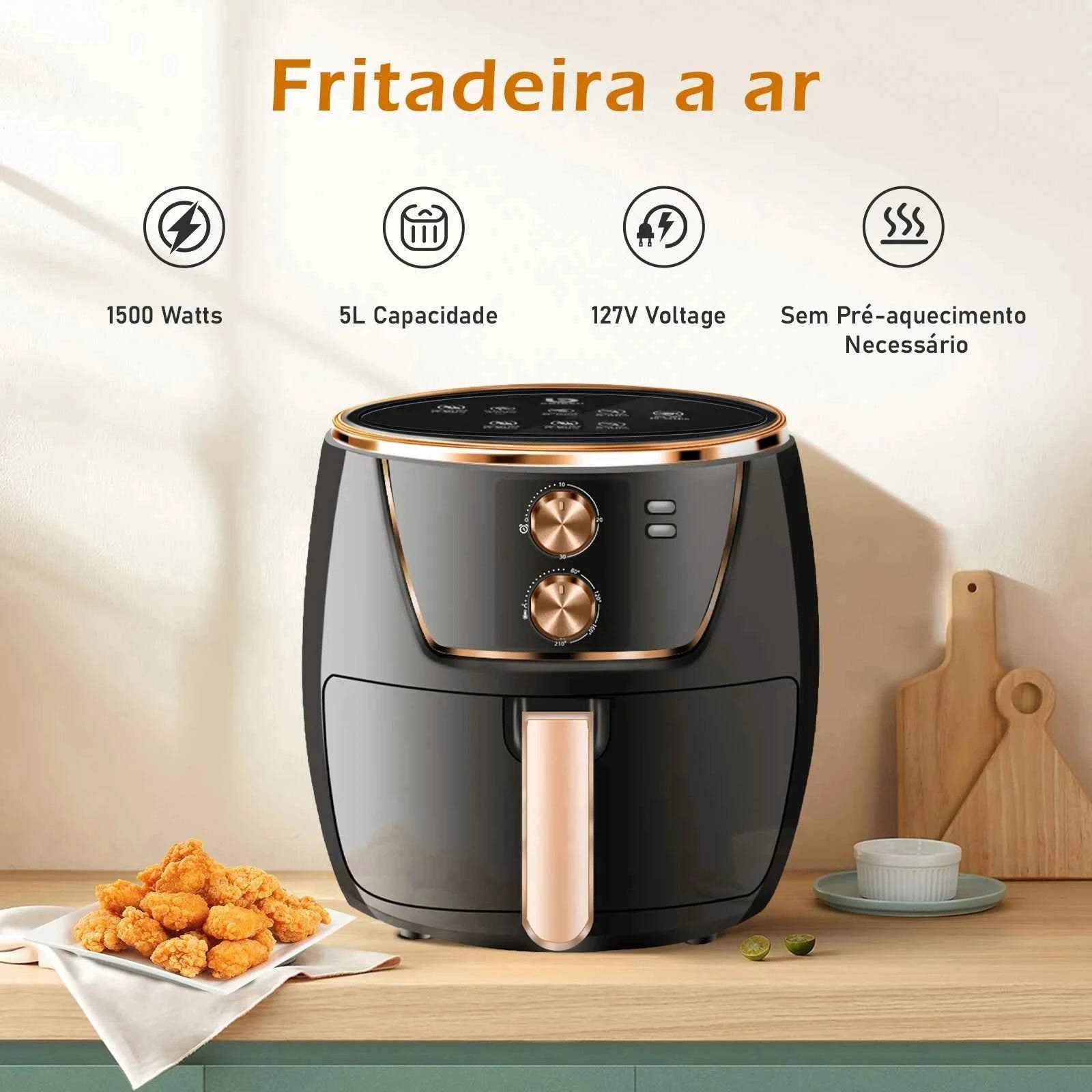 Air Fryer Electric Fryer Air Fryer Fryer Free Shipping Electric Forno127 Volts‎ 1500 Watts Brazil Gift 220V