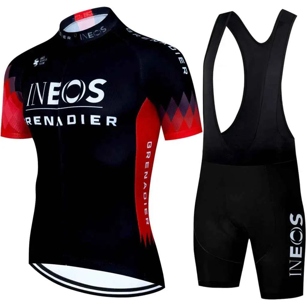 INEOS Cycling Outfit 2025 Jersey Men's Mtb Pants Man Maillot Cyclisme Sports Set Bike Clothing Shorts Bikes Equipment Jerseys