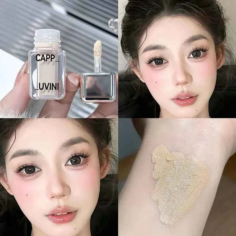 Bright White Moisturizing Liquid Concealer Oil Control Full Coverage Pores Dark Circles Foundation Cream Facial Makeup Cosmetics