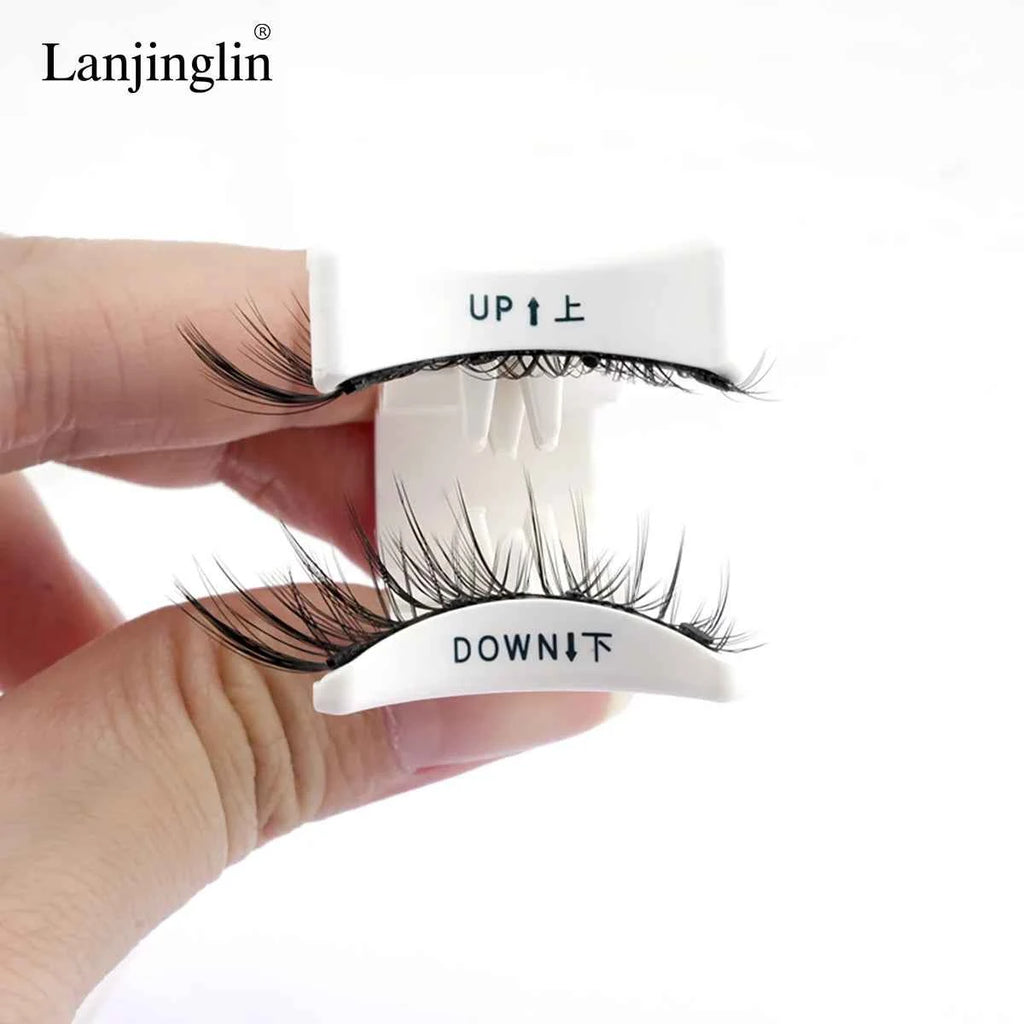 Lanjinglin 3D Magnetic False Eyelashes Tweezer Set Cosmetics Natural Mink False Lash Professional Eyelash Extension Makeup Tool