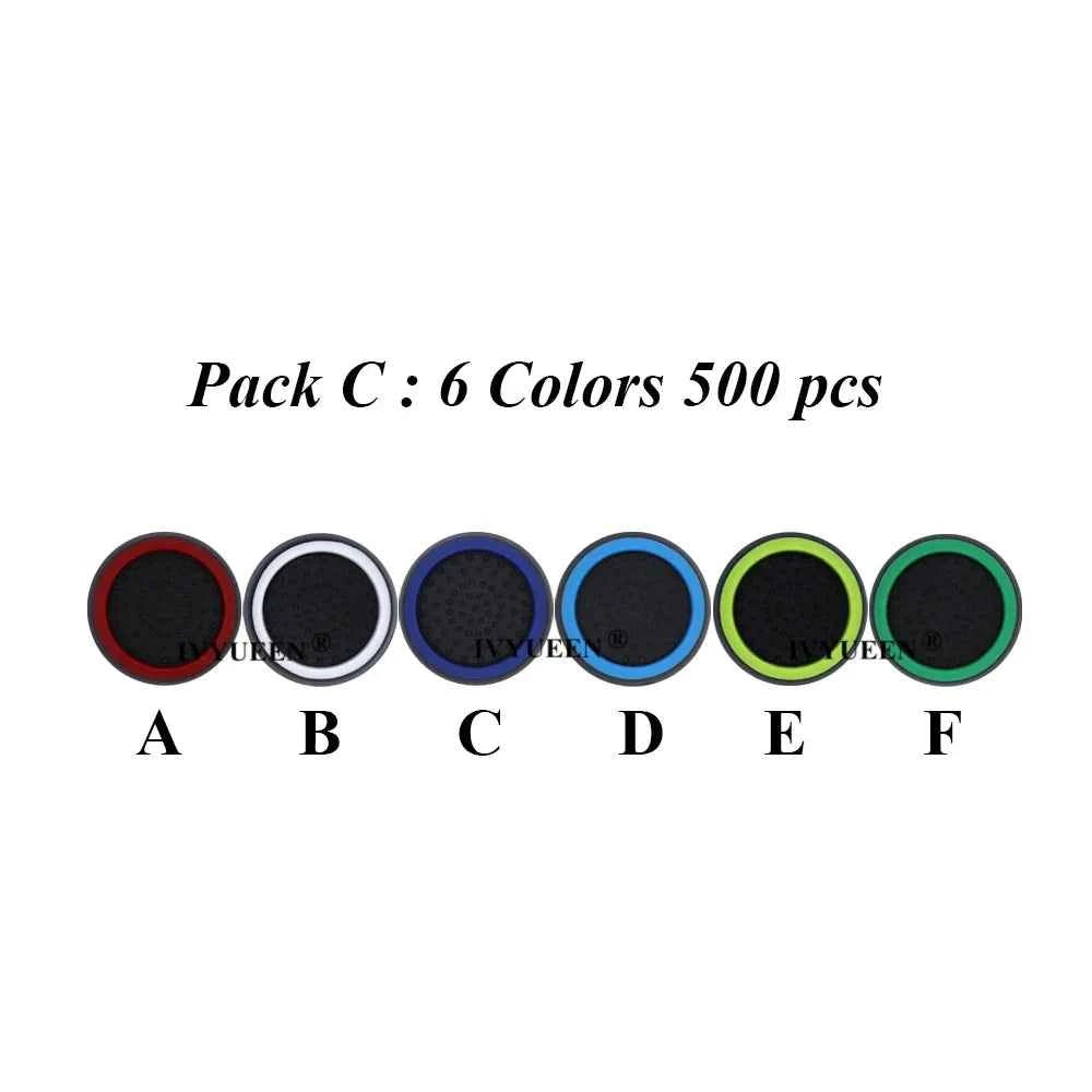 IVYUEEN 500 Pcs Analog Thumb Stick Grips for Playstation 5 4 PS5 PS4 PS3 Controller Caps for Nintendo Switch Pro for XBox One