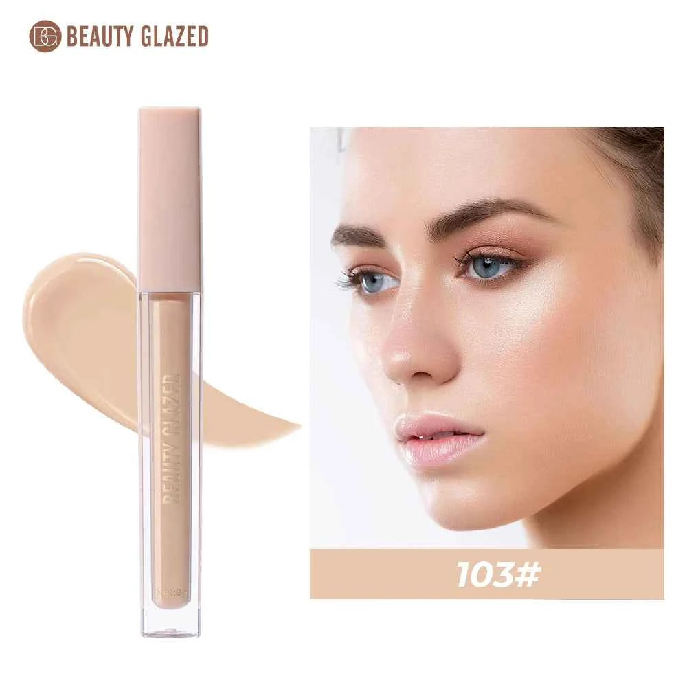 Beauty Glazed Renew Liquid Concealer,6 Colors Matte Flawless,Long-lasting Full Coverage,Waterproof for Face Makeup Cosmetics