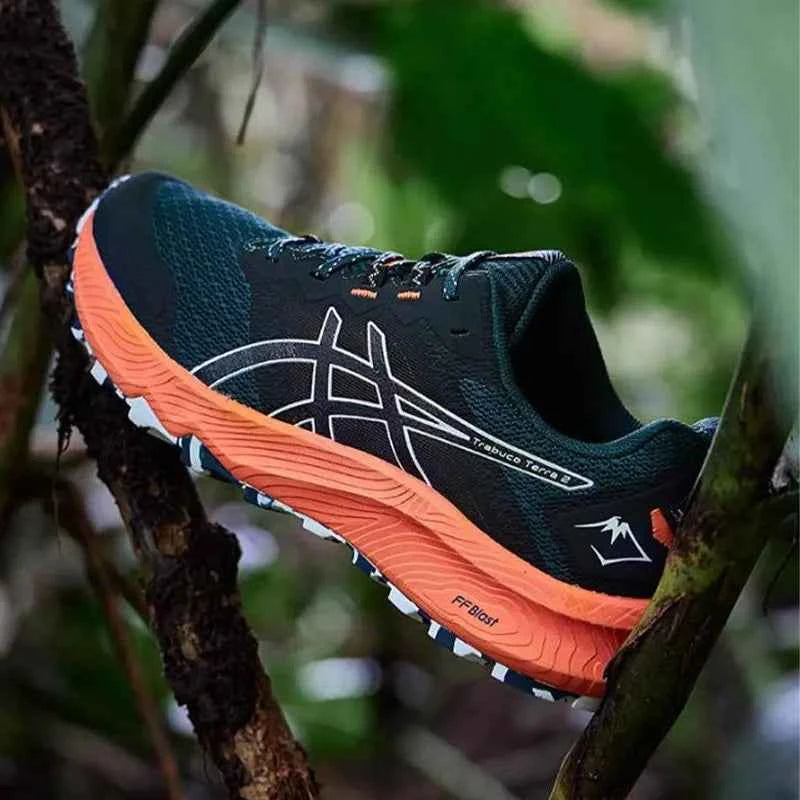 Asics Men's Shoes Trabuco Terra 2 Sports Shoes Wear-Resistant Cushioning Trail Running Shoes Lightweight Breathable Running Shoes 1011B607-301
