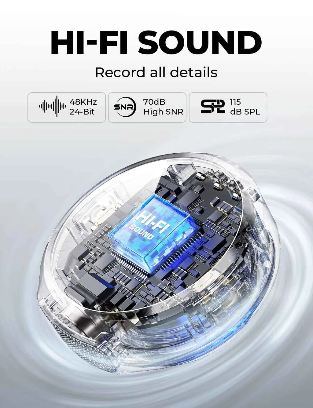 Hollyland LARK M2 Wireless Lavalier Microphone 48KHz 24Bit 300m Range 10H Worktime Wireless Microphone for Photography Vlog Live