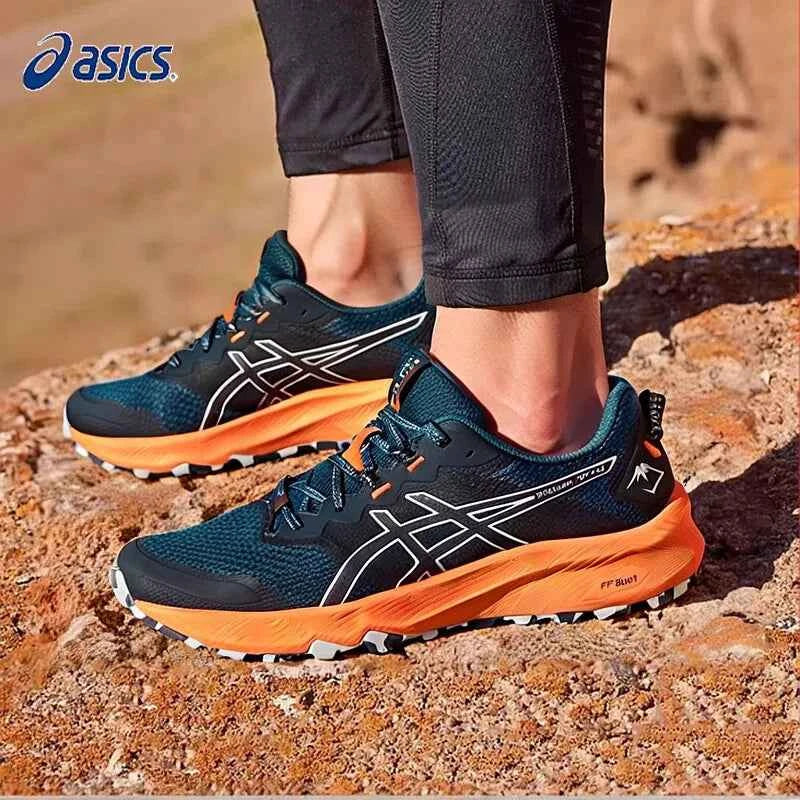 Asics Men's Shoes Trabuco Terra 2 Sports Shoes Wear-Resistant Cushioning Trail Running Shoes Lightweight Breathable Running Shoes 1011B607-301