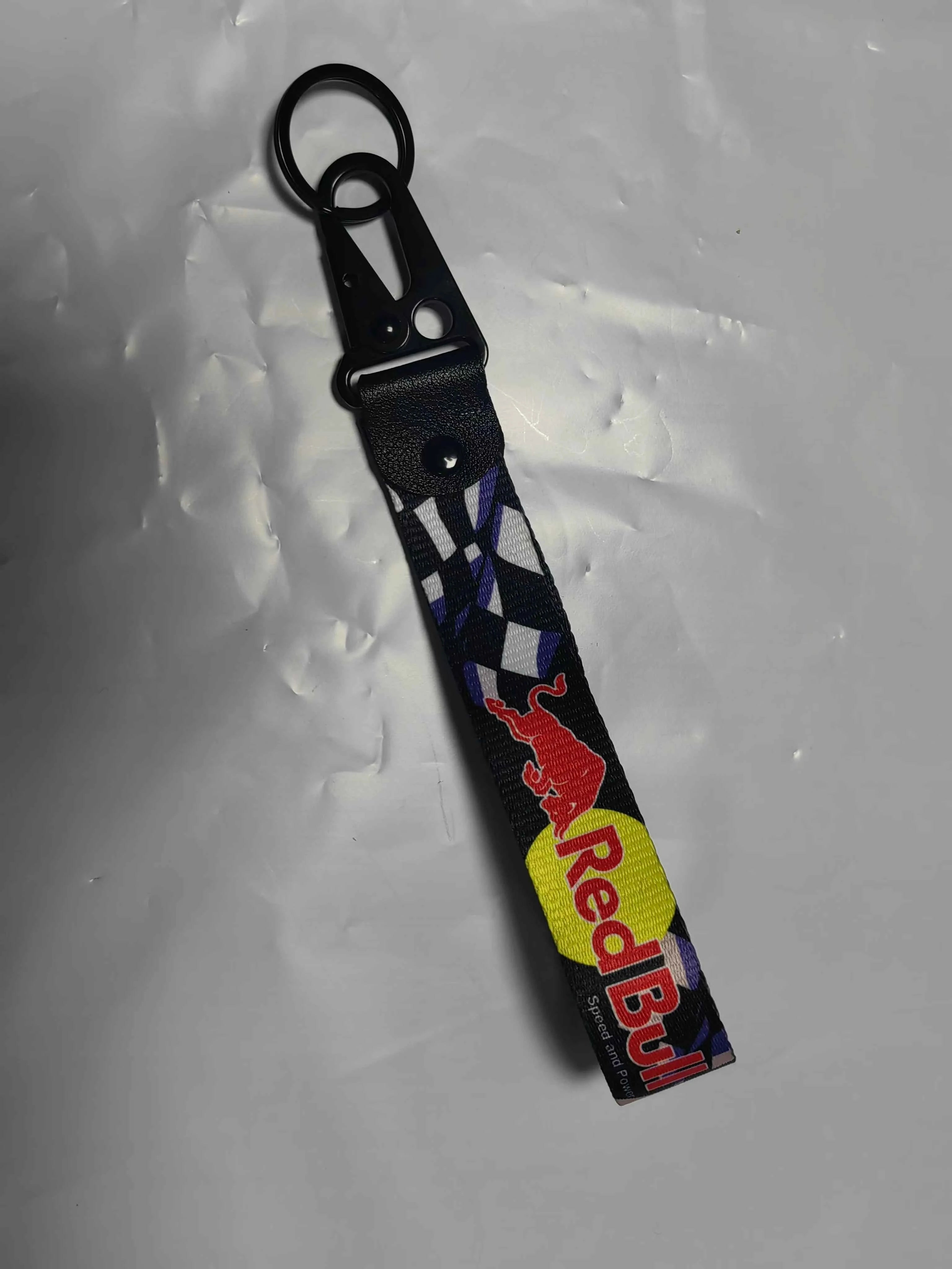 Red Bull Key Tag Racing Car Motorcycle Keychain Ring Car Lanyard Key Strap Car Accessories For Fake Taxi Keychain