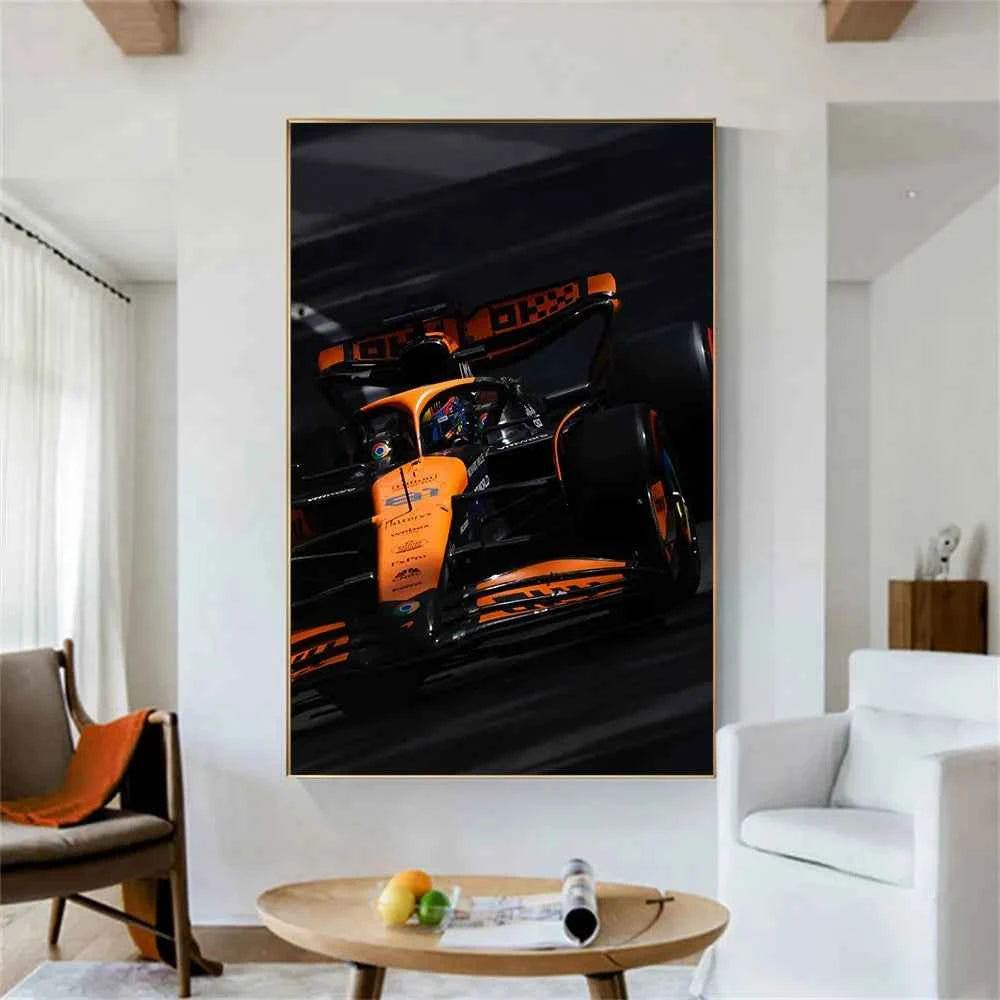 Oscar Piastri #81 MCL F1 Poster Racing Wall Art for Man Cave, Living Room & Office, Formula 1 Fan Gift Wall art decor Home Decor